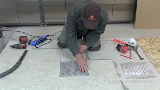 How To Replace A Single CrackedBroken Floor Tile [upl. by Garihc]