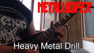 Metalucifer  Heavy Metal Drill guitar cover [upl. by Stronski]