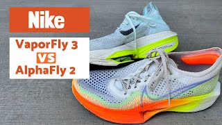 Nike VaporFly 3 vs Nike AlphaFly 2 [upl. by Canfield682]