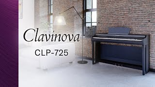 Yamaha Clavinova CLP725 Digital Piano Overview [upl. by Aneehta194]