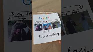 DIY birthday gift✨😍 Day 0810✨ Cute gifts  Google gift card✉️ ytshorts diy shorts [upl. by Ennalyrehc]