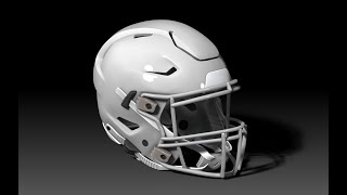 NFL Riddell Speedflex Geosanmo 3D Print Model [upl. by Aleuname]