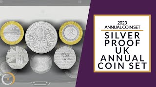 2023 Silver Proof Annual UK Coin Set  The Royal Mint [upl. by Euqinor]