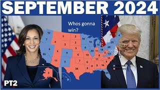 2024 United States presidential election forecast  SEPTEMBER 2024 PT2 [upl. by Adyht]