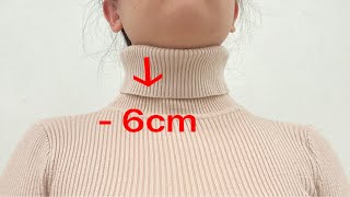 💝 Tips to shorten an annoying highneck sweater [upl. by Anselm]