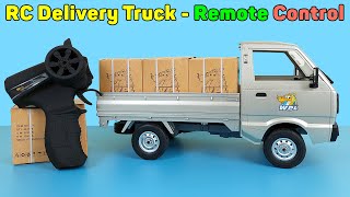 RC Delivery Truck  Remote Control WPL D12 Simulation Classic Model  Unboxing And Review [upl. by Clint]