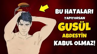 Gusül Abdesti Alırken Birçoğumuzun Yaptığı 8 BÜYÜK HATA Gusül Abdesti Nasıl Alınır [upl. by Zeke]