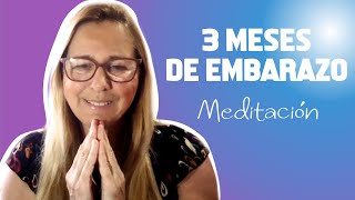 MEDITACIÓN en menos de 7 MINUTOS para el tercer mes de embarazo  INFOPARTO [upl. by Nady]