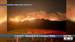 ‘Not out of the woods yet’ Watford City area ranchers closely monitoring wildfires [upl. by Bish]