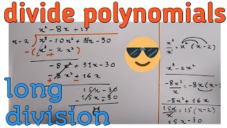 Long division of polynomials  in Urdu Hindi [upl. by Yneffit]