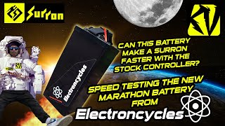 Testing the Electron Cycles Marathon Surron Battery  Extra Speed for Stock Sur Ron [upl. by Aicella940]