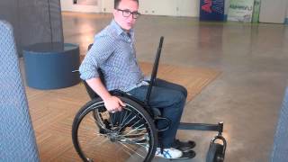 Leveraged Freedom Wheelchair demo at MassChallenge [upl. by Ellitnahc]