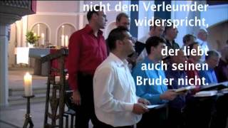 Schöneberg Choral quotSo jemand spricht ich liebe Gottquot Evangelisches Gesangbuch 412 [upl. by Tayib]