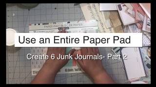 Use an Entire Paper Pad  Part 2 Decorating the Covers [upl. by Mhoj425]