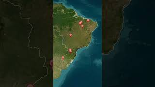 Conheça as crateras de impacto no Brasil Parte 2 mapas geografia curiosidades brasil [upl. by Horten]