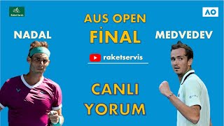 Rafael Nadal vs Daniil Medvedev  2022 Avustralya Açık Erkekler Finali  Canlı Maç Yorumu [upl. by Uhsoj19]