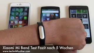 Xiaomi Mi Band Test Fazit nach 5 Wochen [upl. by Nyad168]