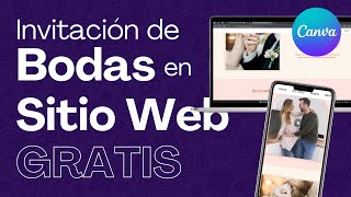 Cómo hacer una INVITACIÓN de BODA DIGITAL en SITIO WEB PARTE 1 [upl. by Yvaht]