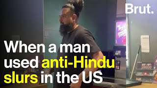 When a man used antiHindu slurs in the US [upl. by Notsnhoj253]