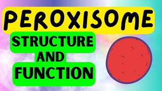 Peroxisomes  QUICK STRUCTURE AND FUNCTION EXPLAINED [upl. by Lahey]