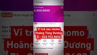 Ví trả sau MoMo dễ đăng kí dễ duyệt dễ rút Hướng dẫn rút ví trả sau hạn mức tối đa vitrasaumomo [upl. by Akemaj329]