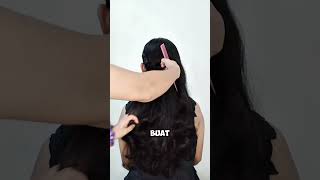 hair tutorial simpel ke pesta hairstyles hairstyle easyhairstyle [upl. by Adihahs]