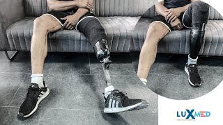 Running with a prosthetic leg below the knee  Luxmed Protez [upl. by Bowlds]