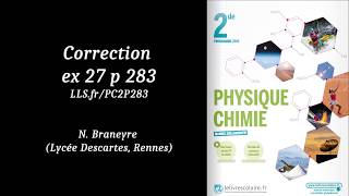 Correction CH15 Ex 27 p 283 LLS [upl. by Eichman]