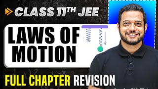 Laws of Motion COMPLETE Chapter in 1 Video  Full Revision  Class 11 Arjuna JEE [upl. by Jesse]