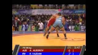 Reza Yazdani IRI vs Aslanbek Alborov AZE 96kg  2011 Freestyle Wrestling World Cup [upl. by Mahla]