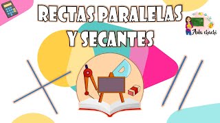 Rectas Paralelas y Secantes  Aula chachi  Vídeos educativos para niños [upl. by Lyell]