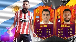 FIFA 22 REVIEW EN MATCH CARRASCO  ACUNA VEDETTES [upl. by Nicky811]