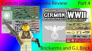 Custom Lego Weapons Review GI Brick Brickarms Part 4 [upl. by Mannuela64]