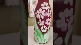 Bottle painting ideas  bottle painting design Art work  painting 🎨 [upl. by Nrubloc]