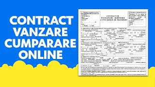 Asa se completeaza contractul de vanzarecumparare auto  Model oficial acceptat in orice institutie [upl. by Kathlene]