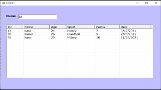 VBnetsearch data on ListView from sql database and limit number characters by event TextChanged [upl. by Sinai]