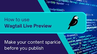 How to use Wagtail Live Preview [upl. by Anirtik]