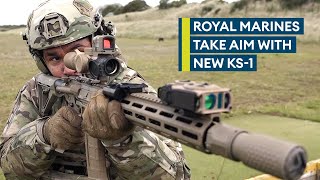 Exclusive Royal Marines hit the range with new KS1 assault rifle [upl. by Rhpotsirhc]