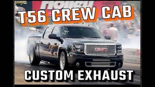 Crew Cab T56 Cammed 60 Custom Equal Length Black Widow Exhaust corvette welding exhaust [upl. by Atiner]