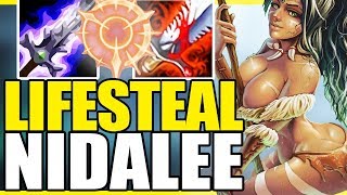 FULL LIFESTEAL NIDALEE TOP COULD THIS BUILD BE HALF DECENT  League of Legends [upl. by Aicargatla]