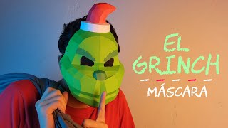 Cómo hacer la Máscara de El Grinch con cartulina  Momuscraft [upl. by Olivia]