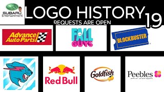 LOGO HISTORY 19  MrBeast Peebles Goldfish Red Bull Blockbuster amp Advance Auto Parts [upl. by Beitris100]