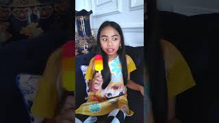 Riska Vlog Makan Es Upin Ipin Tili Tili Bom [upl. by Ellerihs]