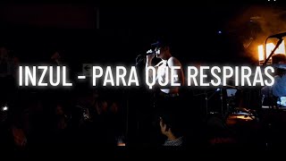 INZUL PARA QUE RESPIRAS  LETRA EN VIVO [upl. by Otrevlig]