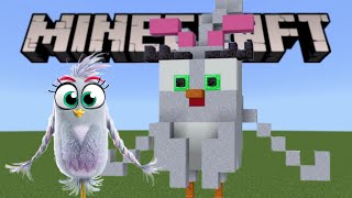 How to build Angry Birds Silver in Minecraft [upl. by Krisha]