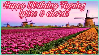 Happy Birthday Tagalog lyrics and chords Sing and Praise Hymns [upl. by Elbertine850]