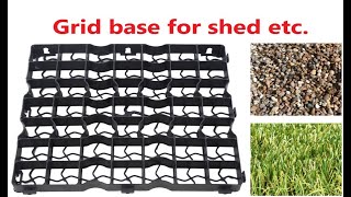 Plastic shed base for shed Greenhouse Gravel Deck Path Turf Lawn Garden [upl. by Hudson262]