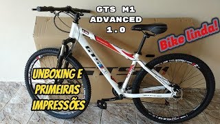 Bicicleta GTS Advanced M1  Unboxing e primeiras impressões gts bicicleta m1 [upl. by Latsirhc]