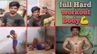 full Hard workout😯body routineviral video [upl. by Adneral258]