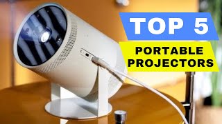 Top 5 Best Portable Projector 2024 Review  Mini Smart Laser Projector 4K All Budget  Comparison [upl. by Ihcekn]